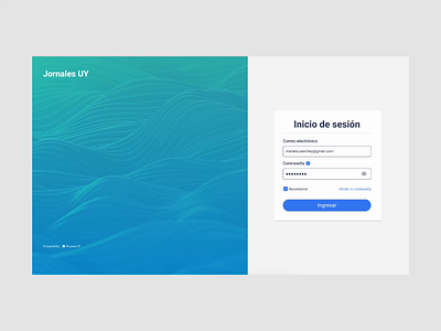 Login | Jornales UY component design elements figma form graphic loguin ui ui design ux uxui