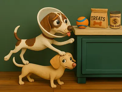 From the latest ChatGPT 🤯 ai chatgpt dog illustration image generation openai