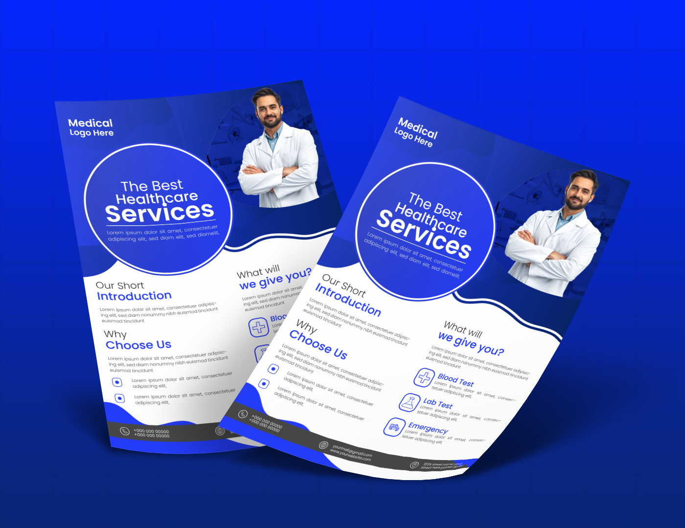 Modern medical flyer design clean design designer doctor flyer flyer flyer design graphic designer medical flyer medical promotion flyer modern flyer