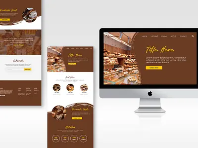 Bakery Landing Page landing page ui
