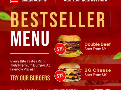 Bestseller Menu gourmet