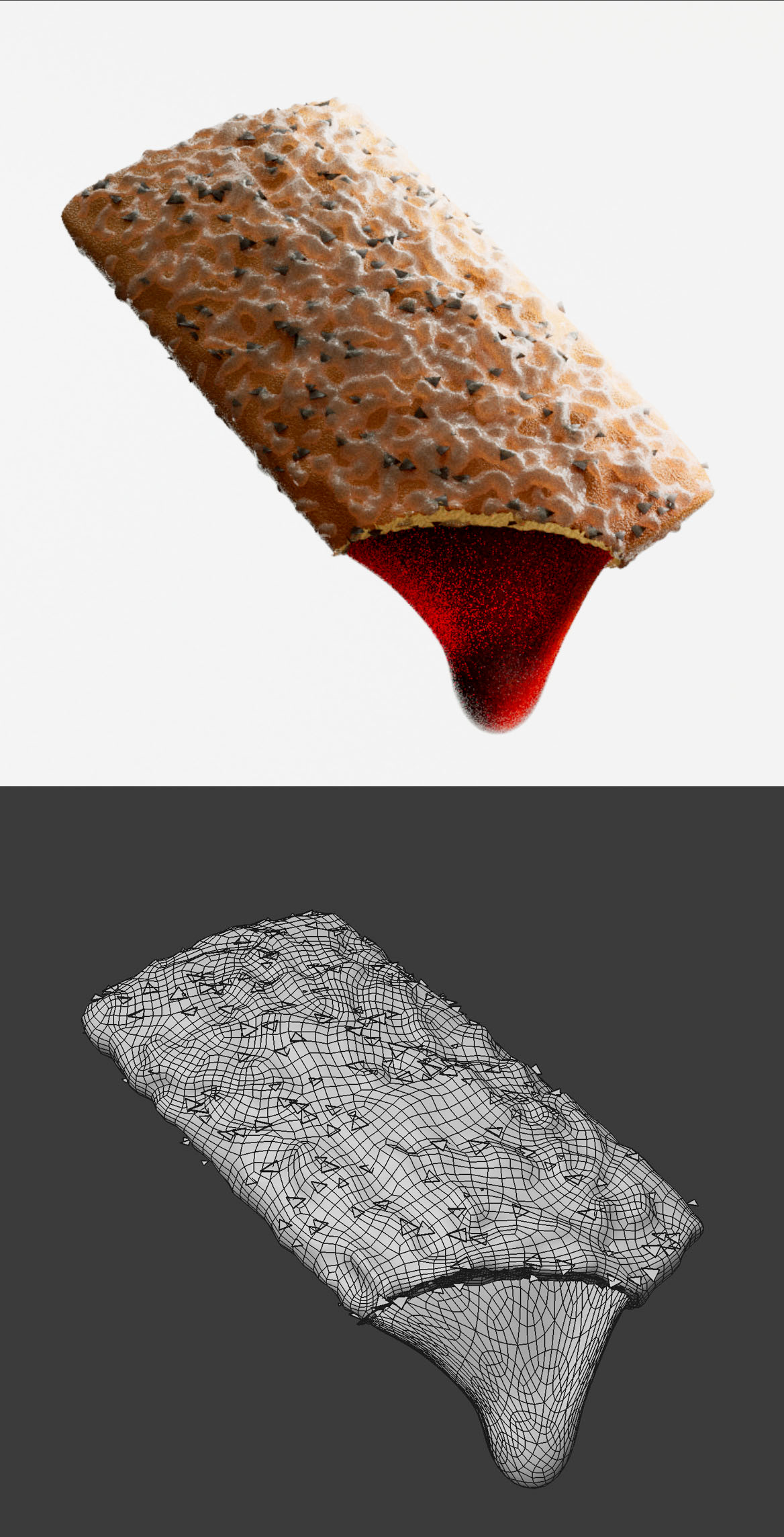 Food CGI (Modeling/Texturing/Rendering) 3d cgi chocolate cinema cinema 4d design dripping food listing packaging realistic redshift render texture visualization