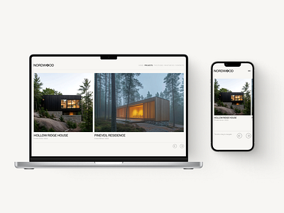 Mobile Projects Page architecture design editorial figma ui ux web design