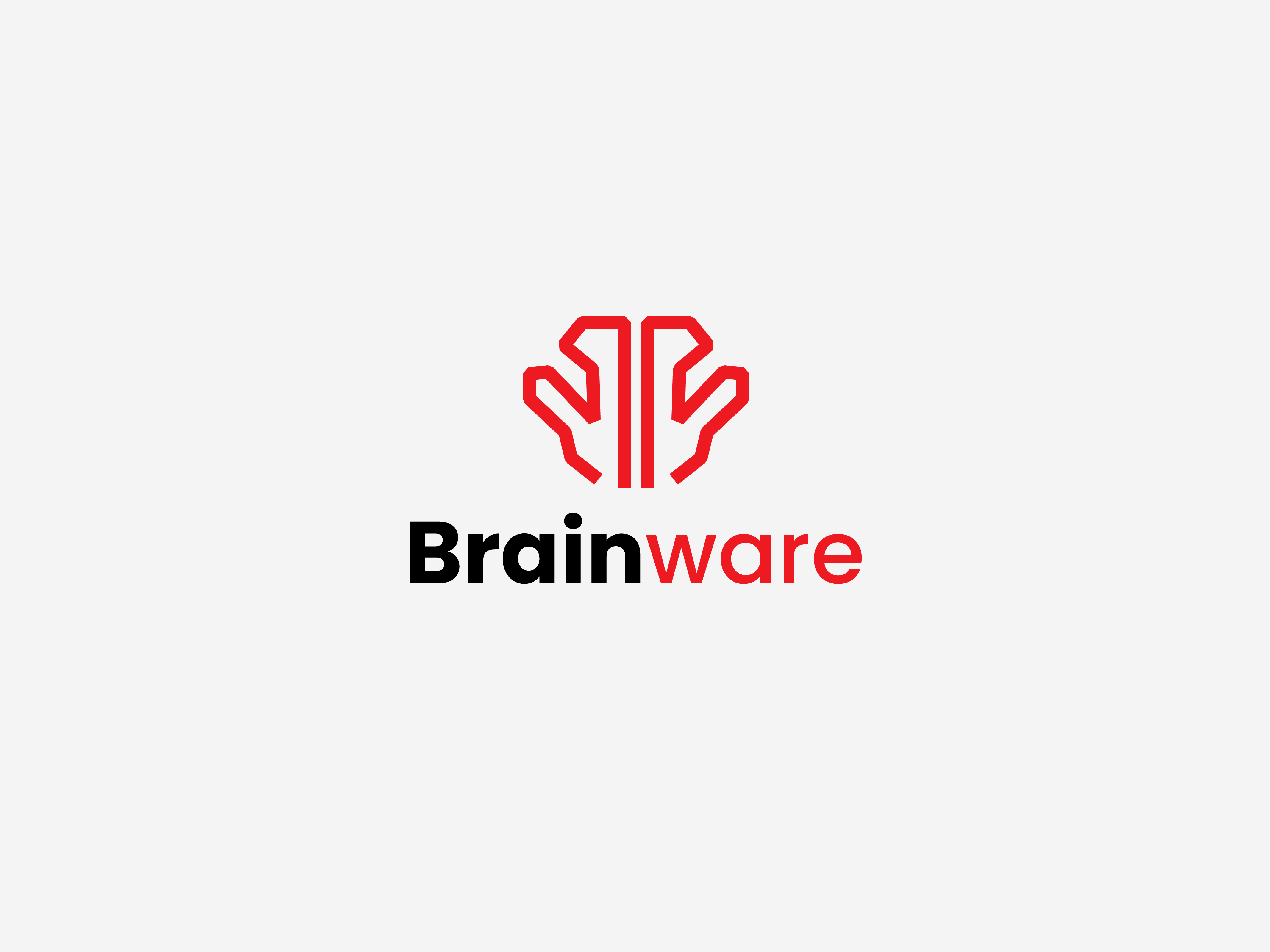 BrainWare Logo Design logo creation logo design logomark