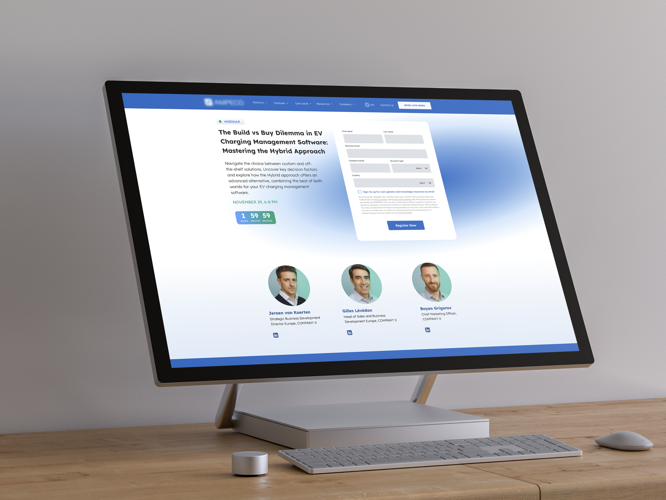 Brand Identity Analyses, Webinar Landing Page and Deck banners deck design design system figma landing page marketing collateral presentation social media ads webdesign webinar