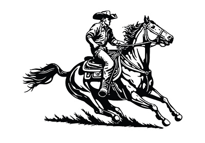 COWBOY and HORSE