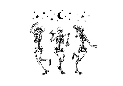 dancing skeleton