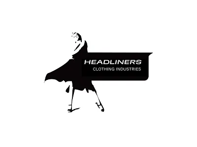 Headliners apparel branding design graphic design logo logo desigf logo design typography woman
