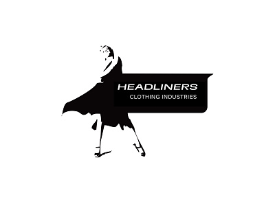 Headliners apparel branding design graphic design logo logo desigf logo design typography woman