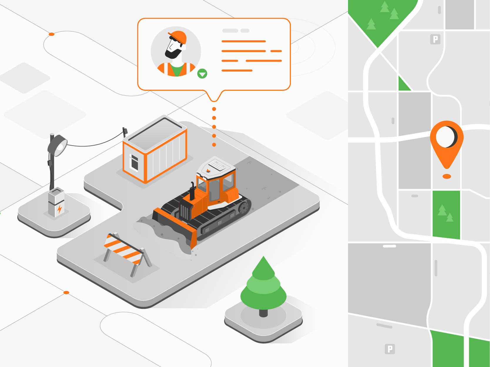 Сonstruction character design design illustration product ui vector webdesign