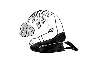 Mental issues character design design illustration product ui vector webdesign