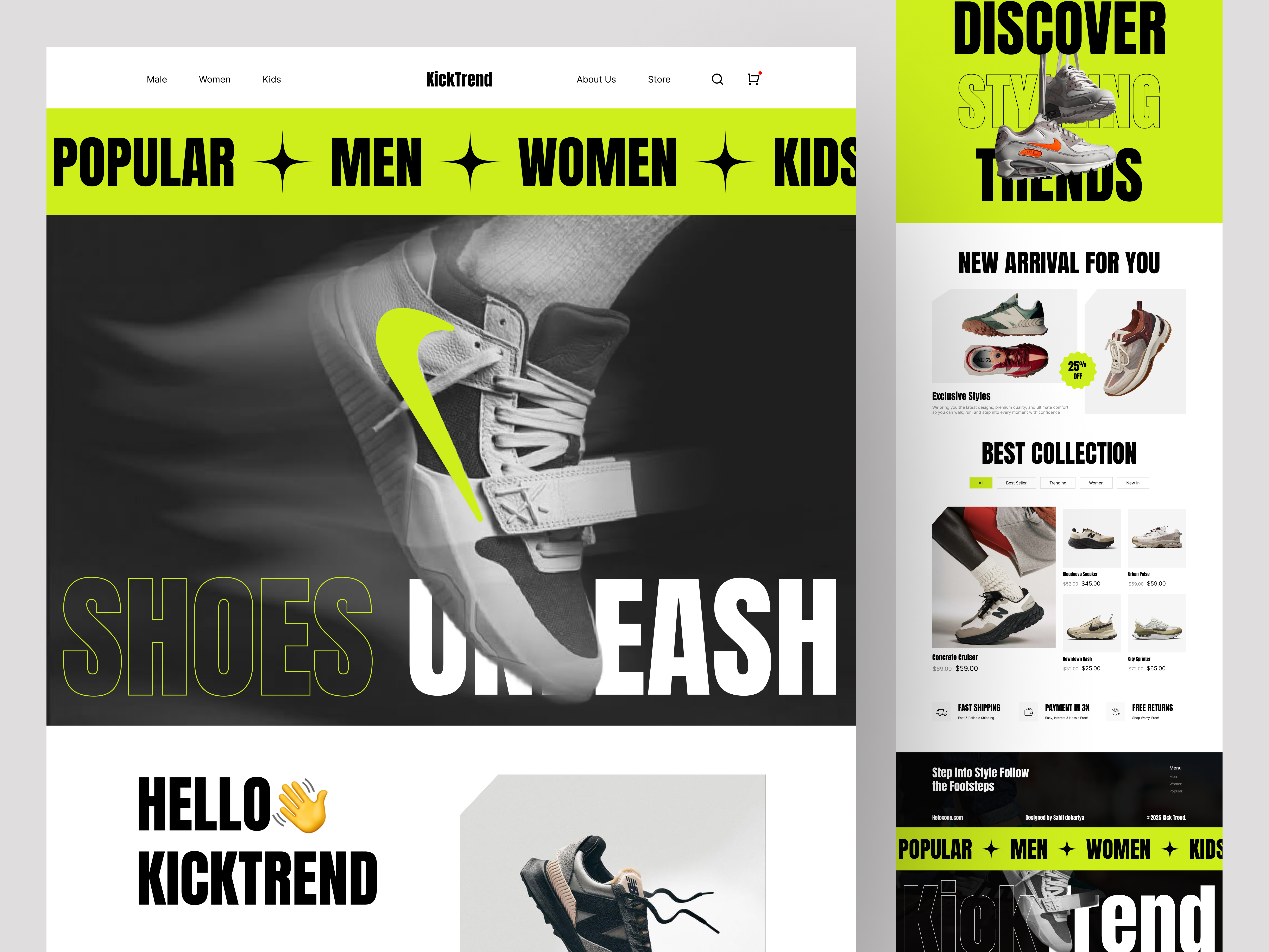 Example of E Commerce Website Design