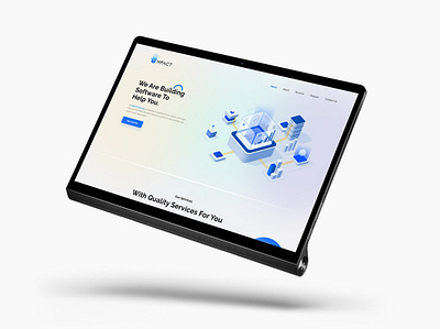 IT website hero section ui website