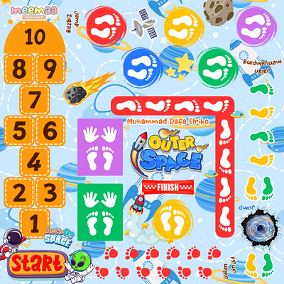 Playmat - Kids canva illustration indonesia learning