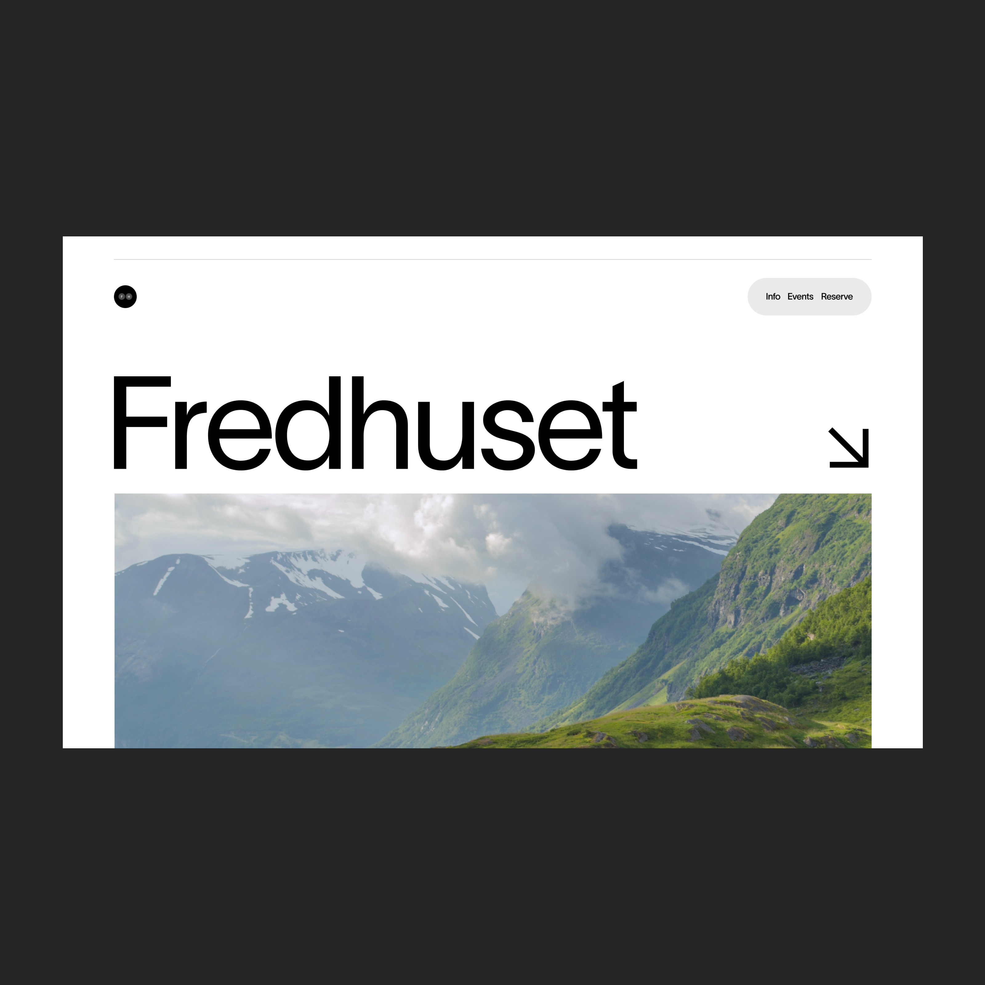 Norwegian Hotel - Hero branding carousel design ecommerce editorial hero home homepage hotel menu nav norway travel type typographic typography ui web