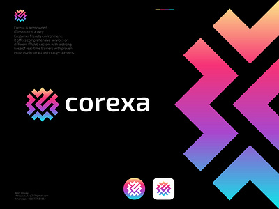 Corexa Logo | Software, IT Company, Core, Developer Logo Concept a b c d e f g h i j k l m n brand agency brand identity branding core cx monogram developer it company letter logo logo logo design logotype minimal modern logo monogram negative space o p q r s t u v w x y z software symbol technology