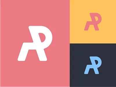 Monogram Icon a icon logo modern monogram r ra retro rounded