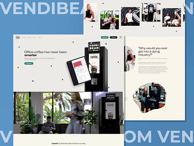 VENDIBEAN - website creation 2023 after effects agency brand branding design figma fullstack graphic design internet logo marketing promo site ui ui kit ux uxui web website