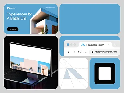 Nexim - Real Estate Branding animation brand idendity branding motion design motion graphics ui