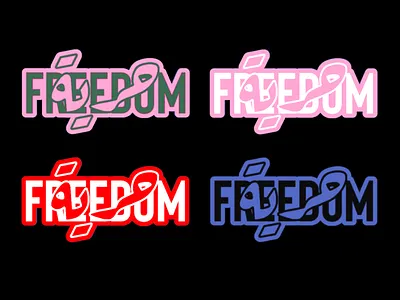 Freedom/حرية freedom graphic design logo