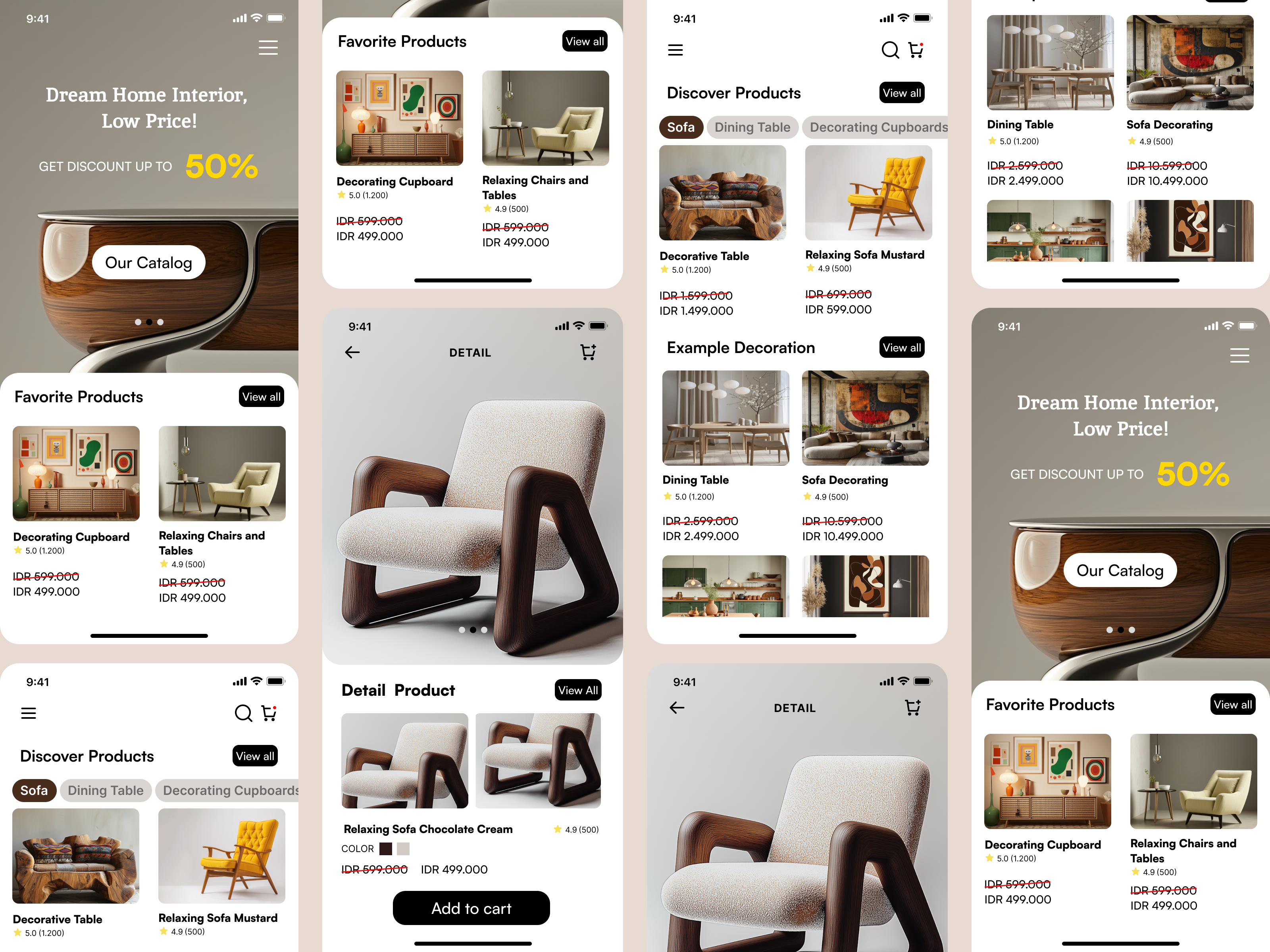 Example of Mobile App Design With Figma