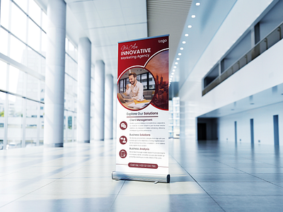 MODERN CORPORATE ROLL-UP BANNER DESIGN corporate design