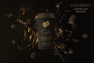 Luxurious 3D Coffee/Wine/Oil Mockups beans coffee essential oil mockup red redd rosé splash white wine wines