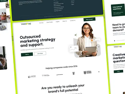Webdog design agency design company website landing page marketing agency modern website design professional website ui ui ux web design