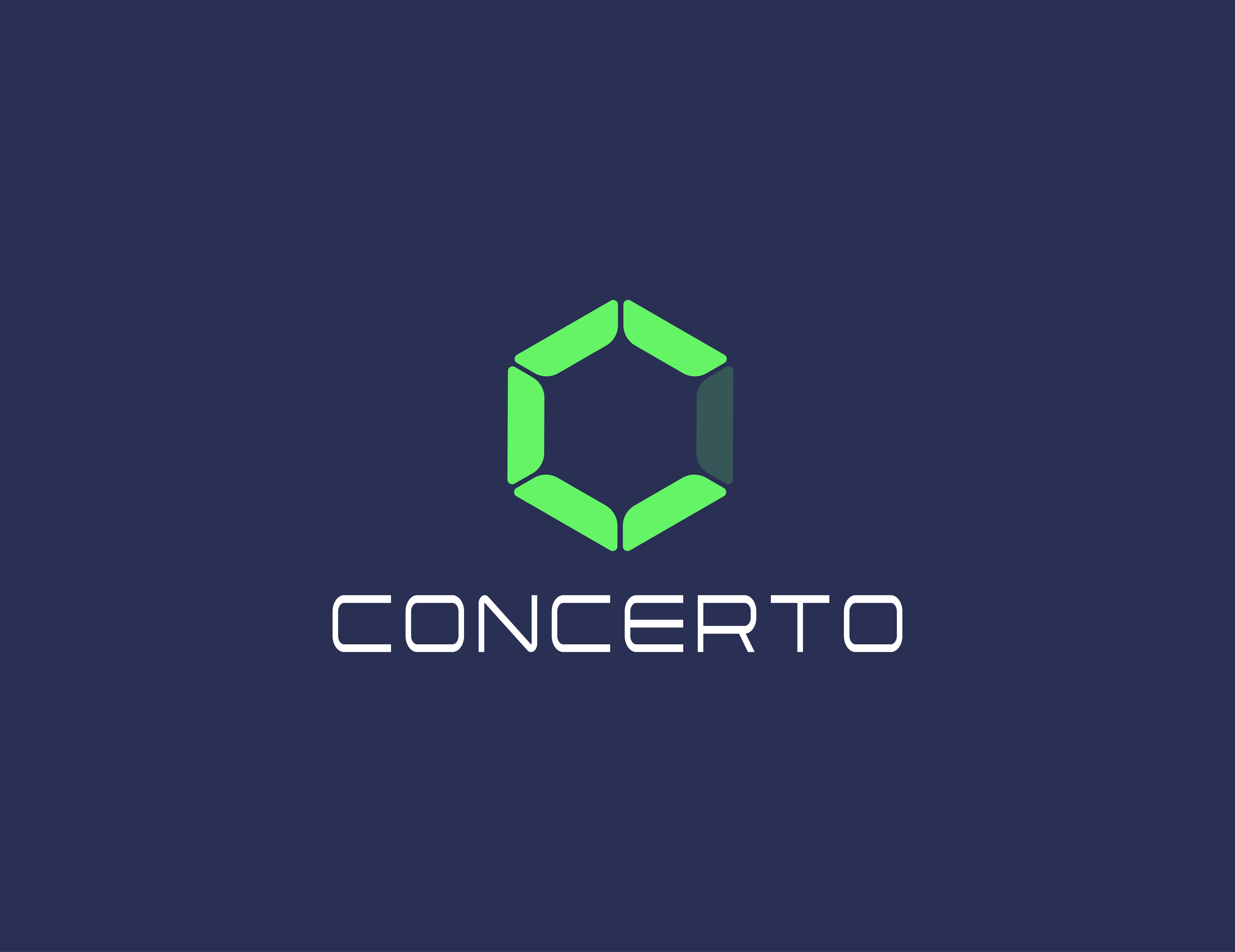 Concerto Logo graphic design illustration logo design