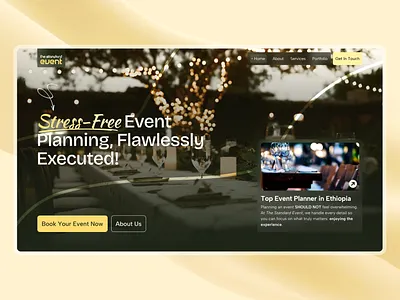 Event Planner Business Website Design design landingpage moderndesign ui uiux ux webdesign websitedesign