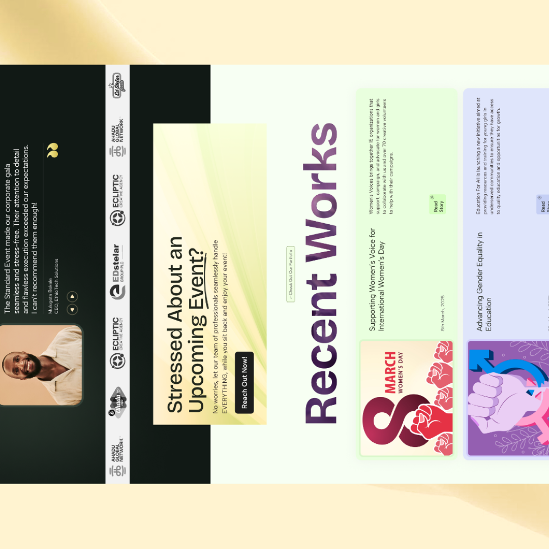 Example of Modern Website Design