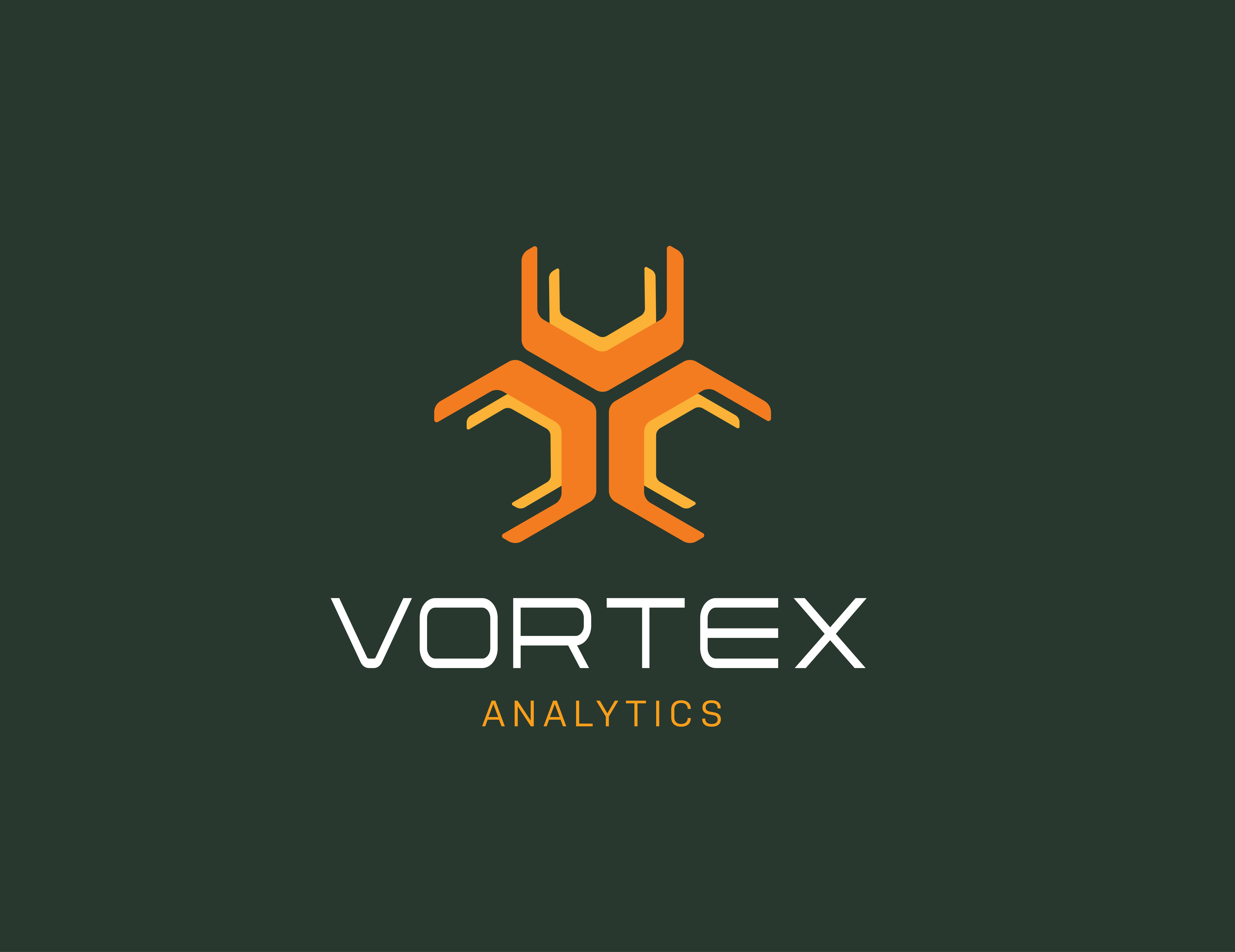 Vortex Analytics Logo branding graphic design illustration logo logo design