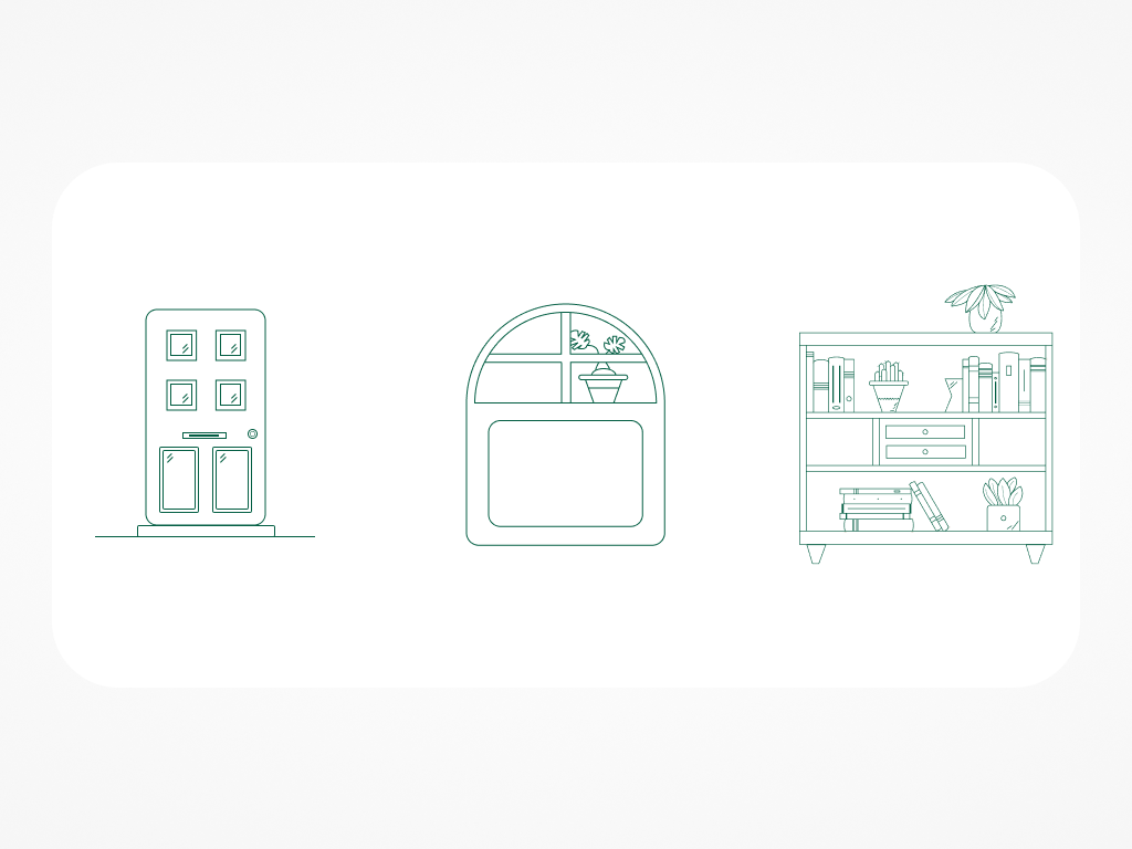 The Green House Illustrations branding illustration