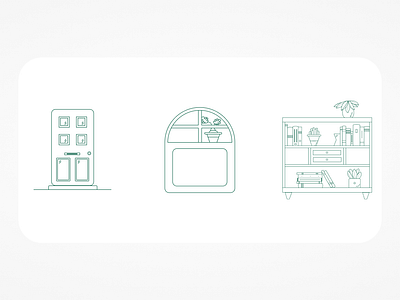 The Green House Illustrations branding illustration
