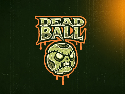 Dead Ball ball baseball branding dead design graphic design illustration illustrator logo vector zombie