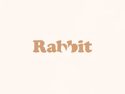 Rabbit (Revisited) | Typographical Poster animal graphics illustration letters negative space poster rabbit simple text typography