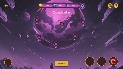 Mission Select Screen ui