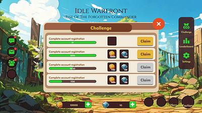 Game Menu Design graphic design ui ux