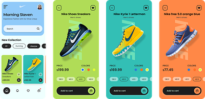 Shopping App for Shoes Concept Design app design ui ux