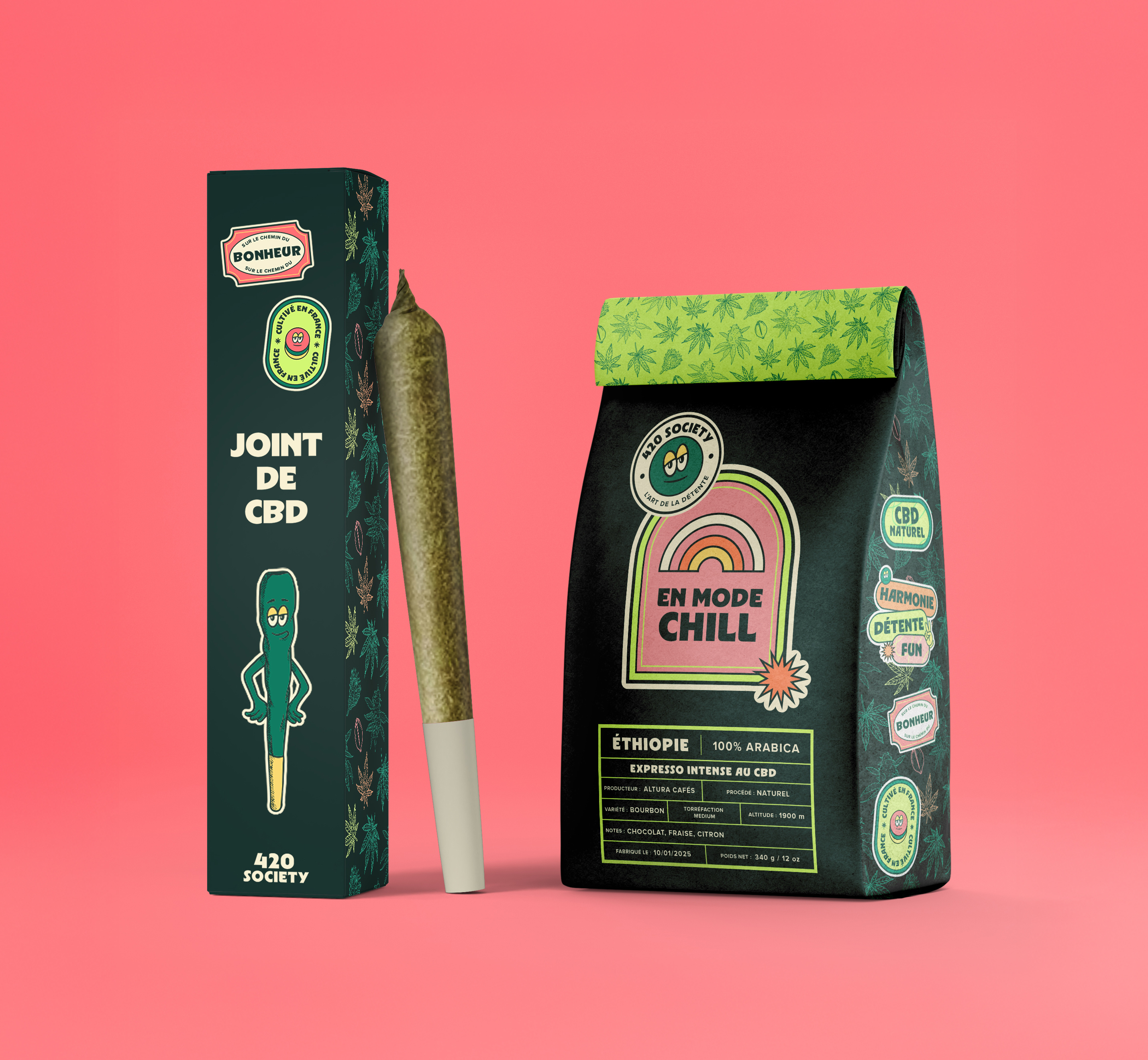 CBD brand identity - 420 Society brand identity branding cbd logo packaging pattern stickers visual identity