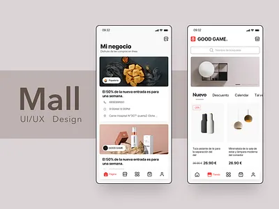 BAZAR-Western Europe Department Store APP app design shopping center ui ux