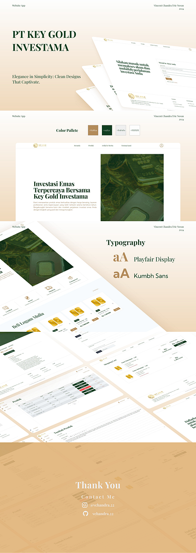 Keygold Investama Website Design ui web ui website design