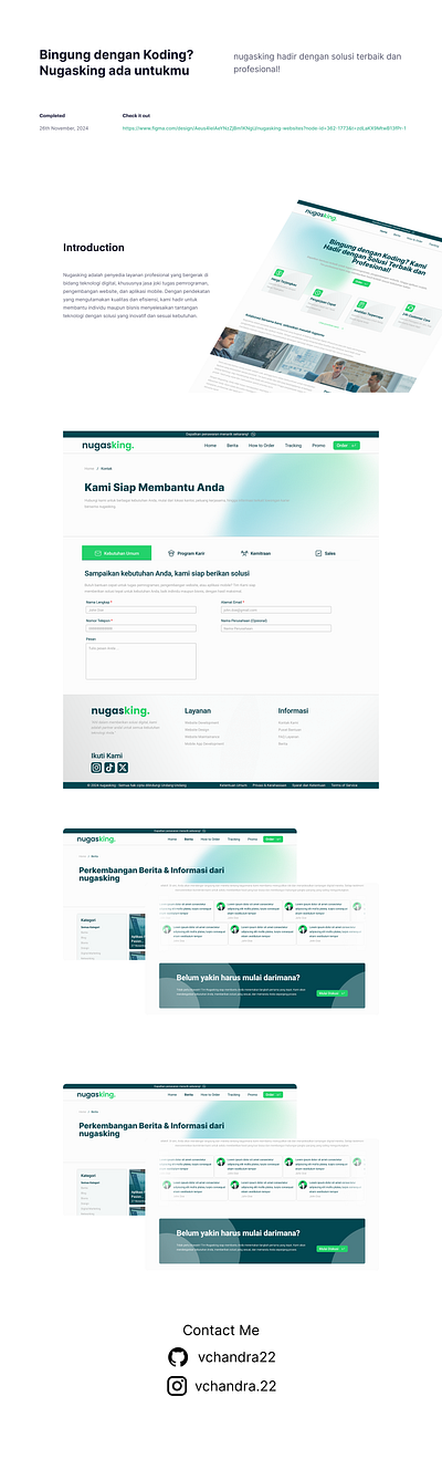 Landing Page Website UI Design landing page ui design web ui desing website design