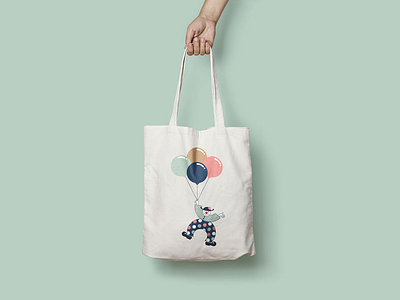 Clownbags bag bags branding clown clown illustration clown illustrations clowns design digital illustration graphic design illustration net bag visualization