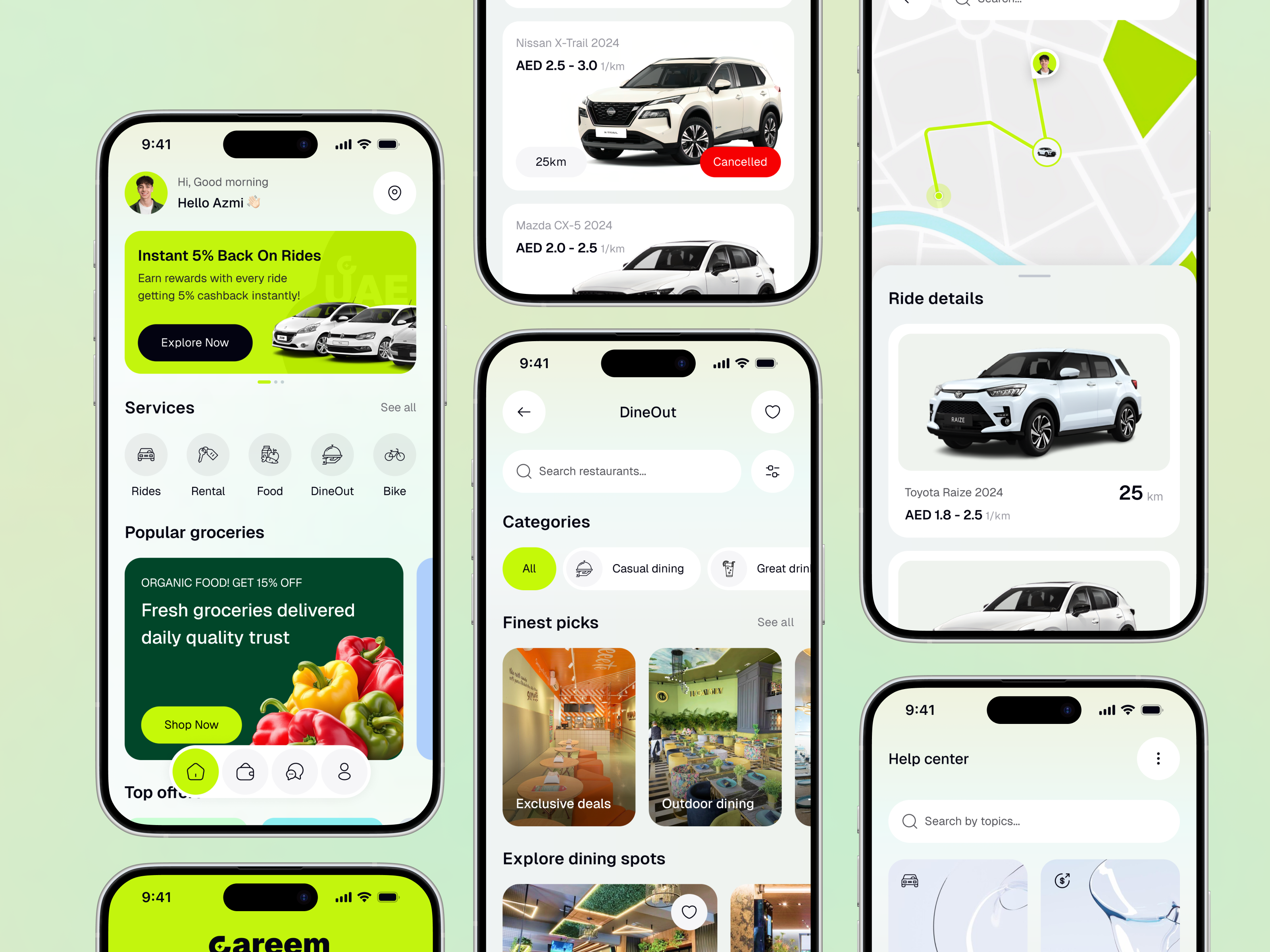 Example of Ai Ride & Delivery Service Mobile App