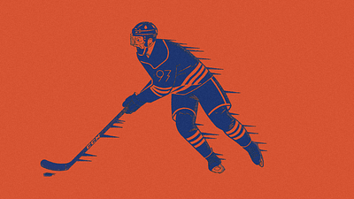 Connor McDavid digital art hockey illustration