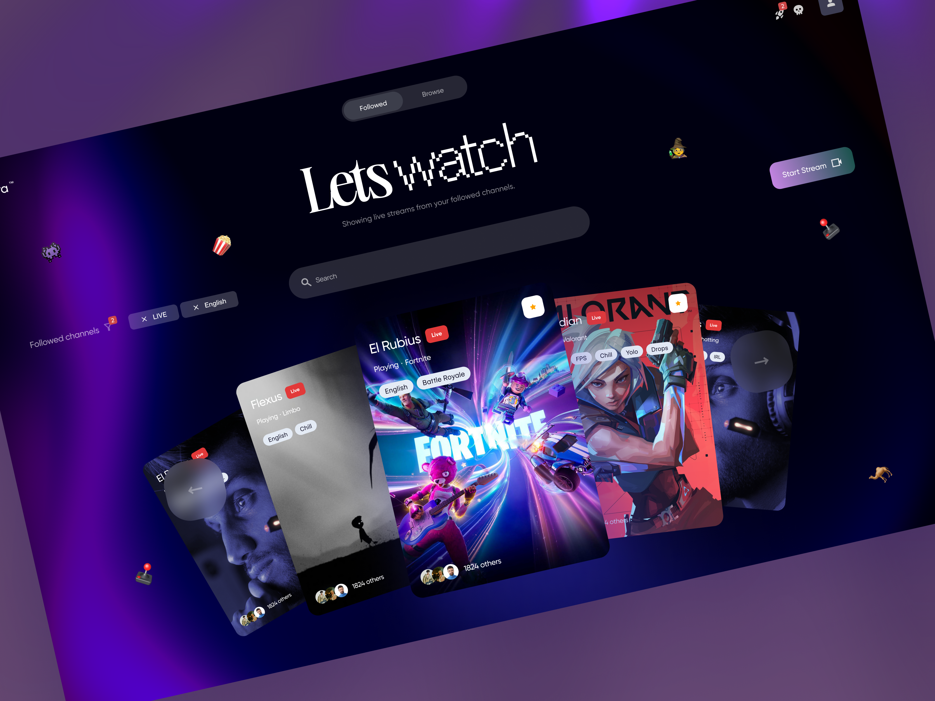 Example of Smart Streaming Interface