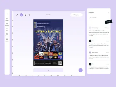 ArtsMarketing Suite - Season Design Editor app design arts marketing broadway design design editor season design ui ui design ux ux design web app web app design