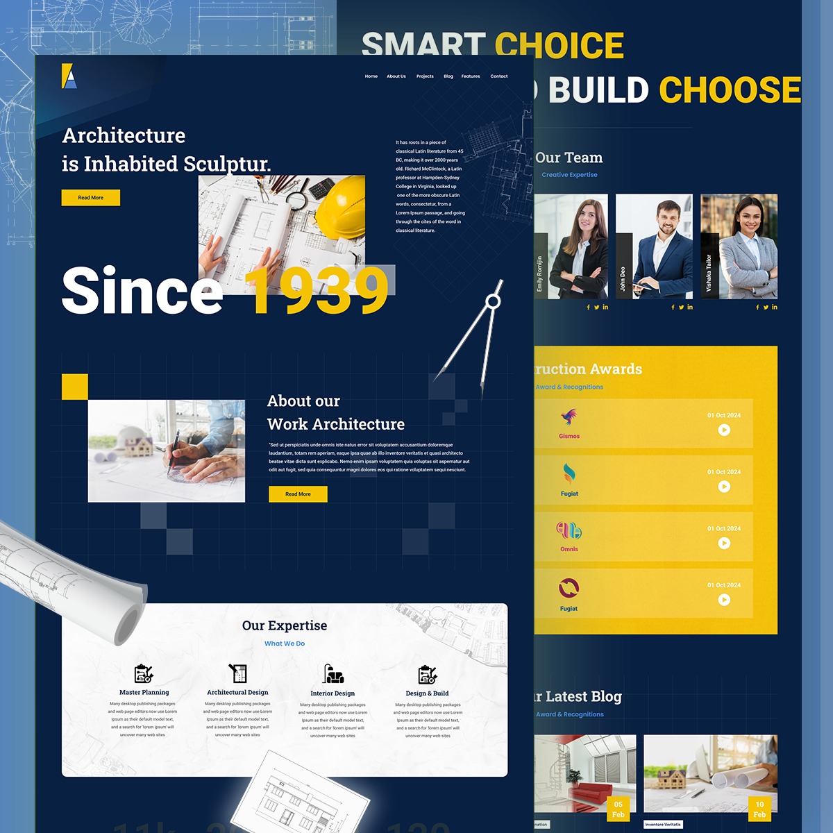 Architecture Design Website Landing Page architecture design page architecture design website architecture landing page architecture website page graphic design motion graphics website landing page