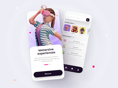 VR Mobile app concept 3d app copenhagen denmark mobile ui uiux ux vr